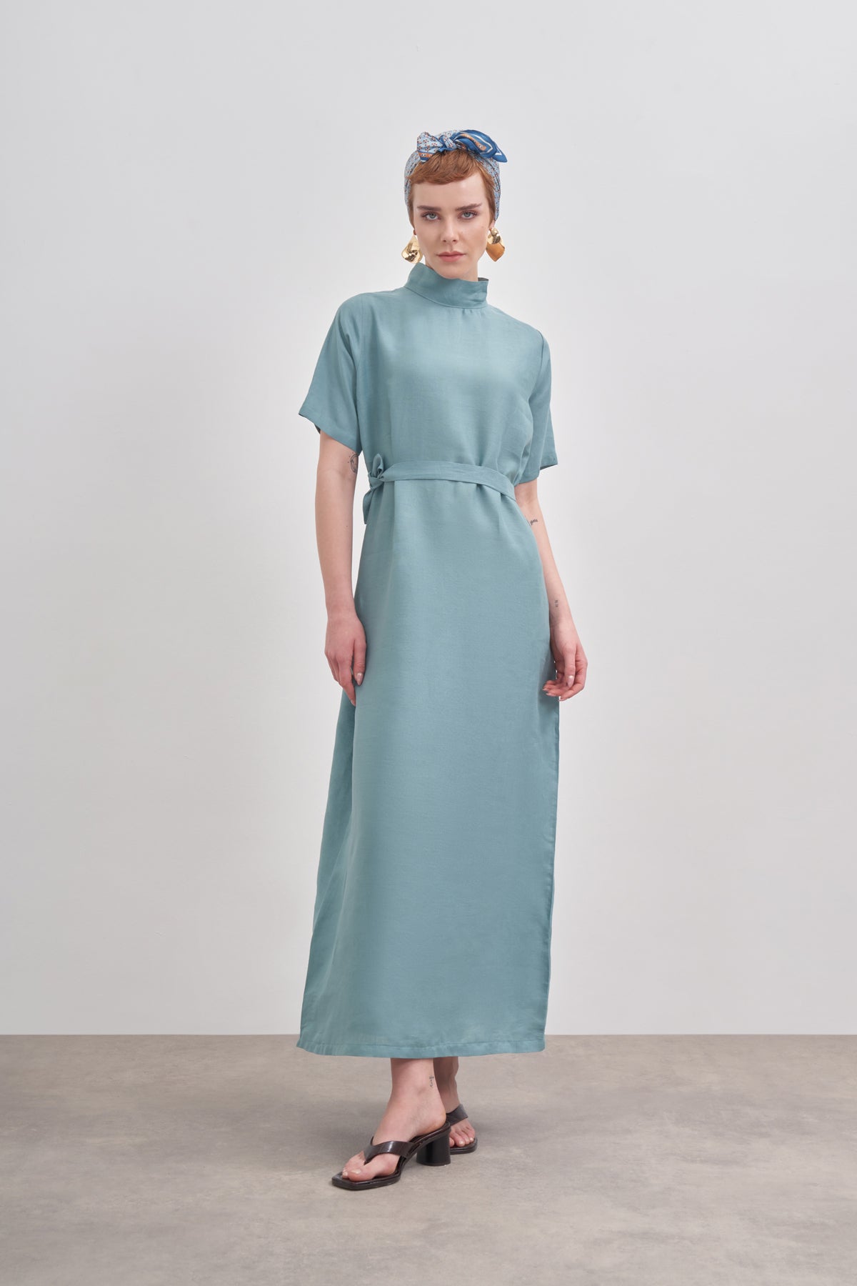 RAW LINEN 2-PIECE SET - MINT GREEN